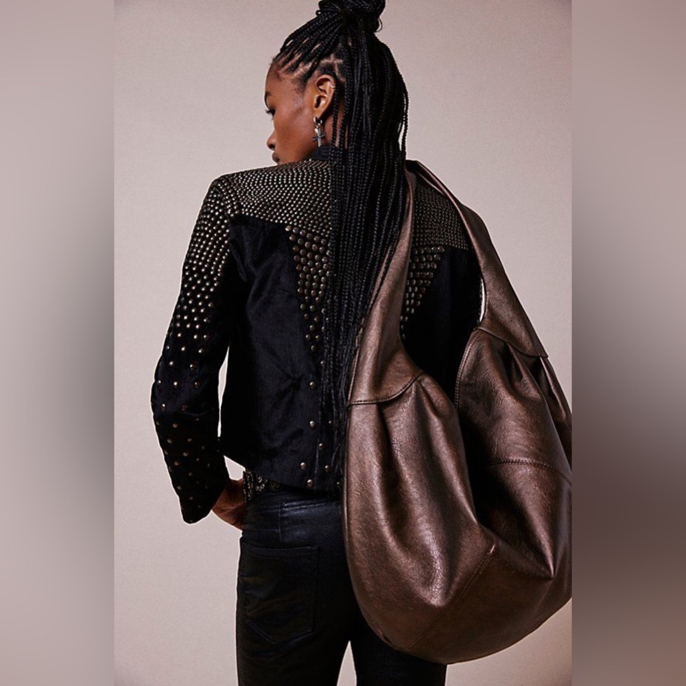 🐻🍂 FREE PEOPLE Bronze Slouchy Carryall 🍂🐻